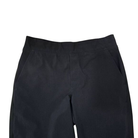 Athleta Brooklyn Ankle Pants Women's 4 Black Slash Pockets Pull On Chic‎ Preppy - Picture 4 of 7